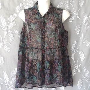 Torrid size 2 sheer sleeveless top